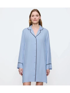 Dámská noční košile Amourette Jacquard NDW - ICE - modrá 00SA - TRIUMPH