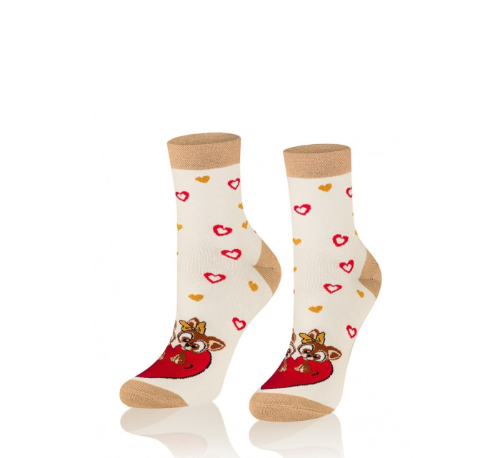 Dámské valentýnské ponožky Intenso 0471 Follow Your Passion 35-40