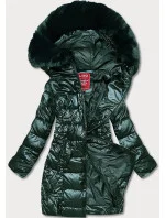Zelená vypasovaná dámská zimní bunda model 21246904 - LHD