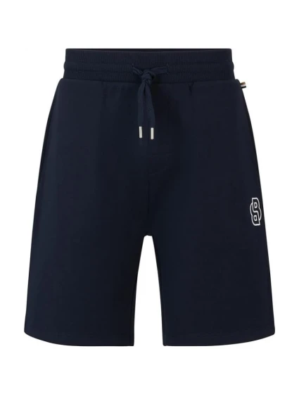 Pánské bavlněné šortky Fashion navy e model 21350245 - Boss