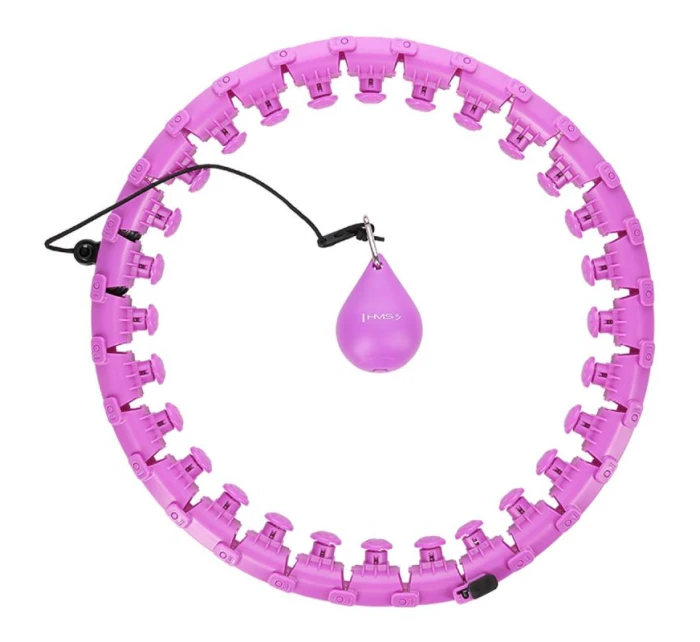 Hula hop plus size HMS HHW12 s oušky a závažími fialová