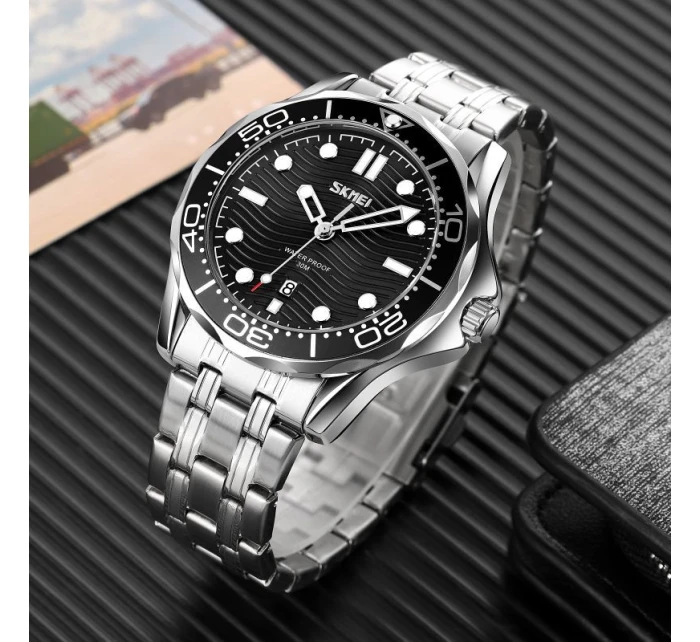 Pánské hodinky Skmei 9276SISIBK + BOX Pánské hodinky Skmei 9276SISIBK + BOX