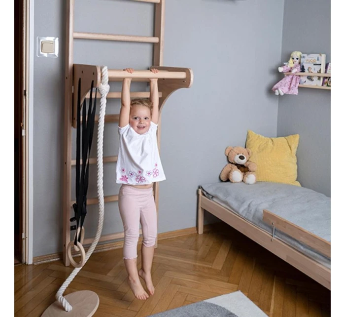 Žebřík s dřevěnou příčkou a příslušenstvím BENCHK 112+A204 dětské