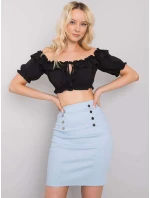 Spódnica LK SD model 21126983 jasny niebieski - FPrice Spódnica LK SD model 21126983 jasny niebieski - FPrice