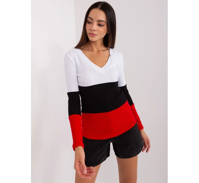 Halenka RV BZ 8431 1.14P bílá a červená Halenka RV BZ 8431 1.14P bílá a červená