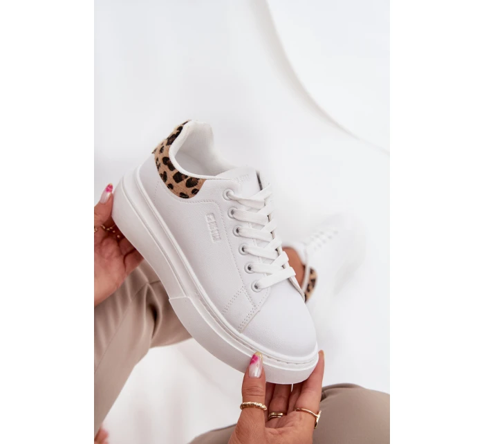 Dámské tenisky na platformě Big Star – bílé Dámské tenisky na platformě Big Star – bílé