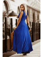 Dámské večerní šaty model 18593236 modré - BICOTONE