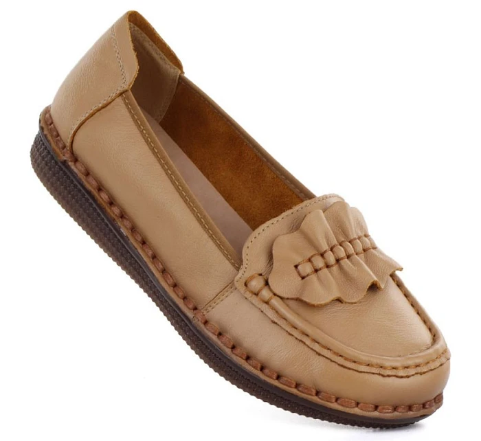 Dámské kožené mokasíny polobotky camel Artiker 58C1504 Dámské kožené mokasíny polobotky camel Artiker 58C1504