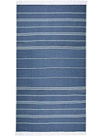 Recycled Hamam Towel Hamam ručník "Recycled" model 22527352 navy - The One Towelling Recycled Hamam Towel Hamam ručník "Recycled" model 22527352 navy - The One Towelling