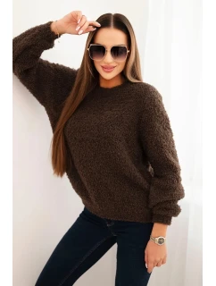 Svetr dámský z měkkého model 21421714 hnědý - K-Fashion