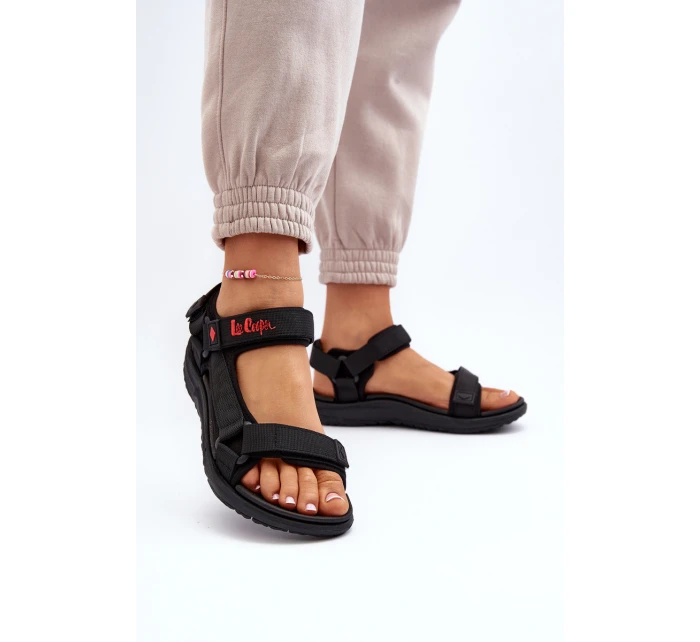 Dámské sandály model 21649054 Černé - Lee Cooper Dámské sandály model 21649054 Černé - Lee Cooper