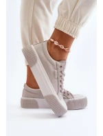 Dámské tenisky na tlusté podrážce model 21650049 šedé - Lee Cooper