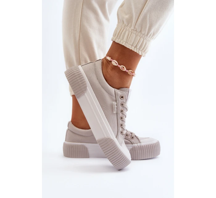 Dámské tenisky na tlusté podrážce model 21650049 šedé - Lee Cooper