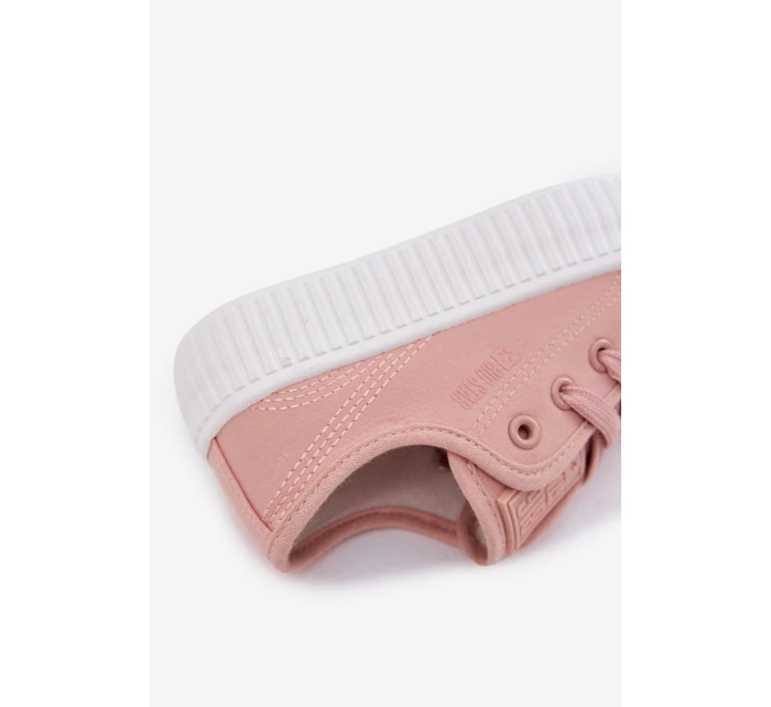 Dětské Tenisky Na Šněrování Big Star RR374011 Růžové Dětské Tenisky Na Šněrování Big Star RR374011 Růžové