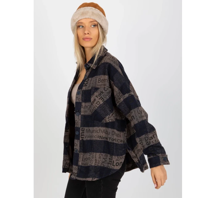 Košile DN KS 3990.95P tmavě modrá