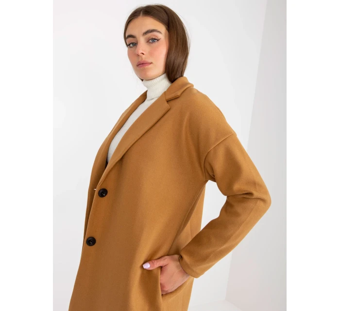 Dámský kabát TW EN BI  velbloudí model 17761008 - FPrice