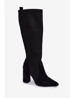 Kozačky na podpatku model 221897 Step in style Kozačky na podpatku model 221897 Step in style