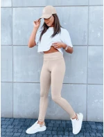 Dámské sportovní legíny SIMPLE camel Dstreet model 21970771 - FashionStreet