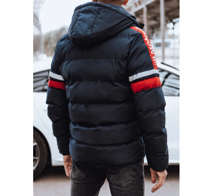 Pánská prošívaná zimní bunda tmavě modrá FashionStreet TX4566