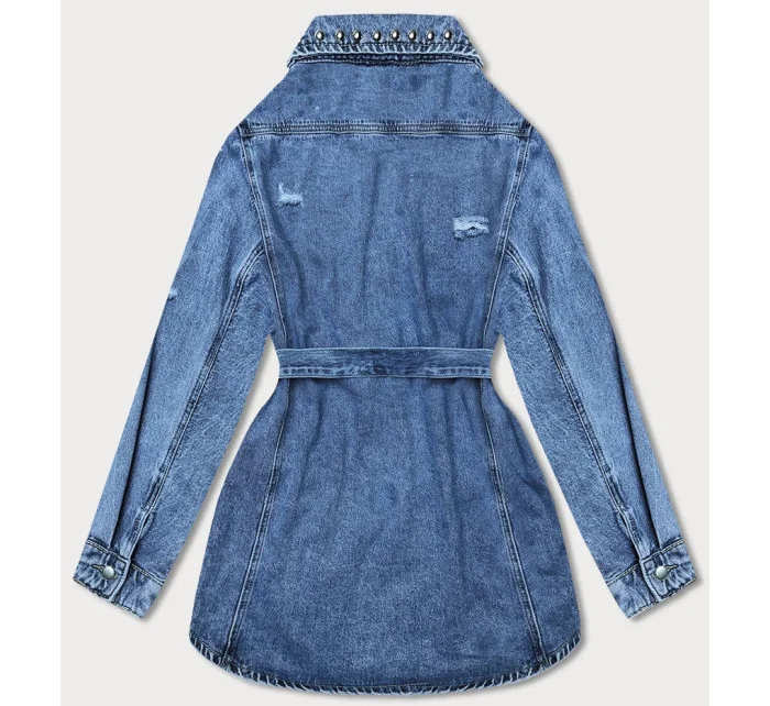 Světle modrá dámská džínová oversize bunda model 18568441 - A'DORO