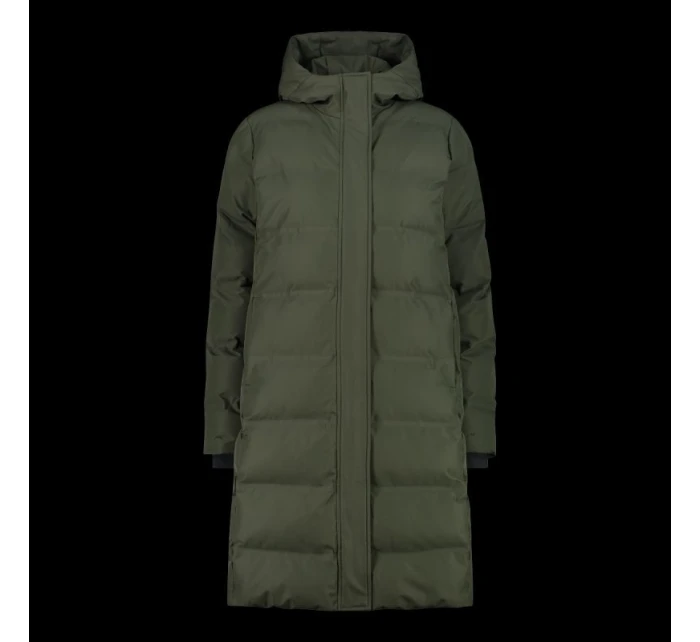 CMP dámská zimní bunda s kapucí, zateplená, nepromokavá, zelená (34K0096/F905)