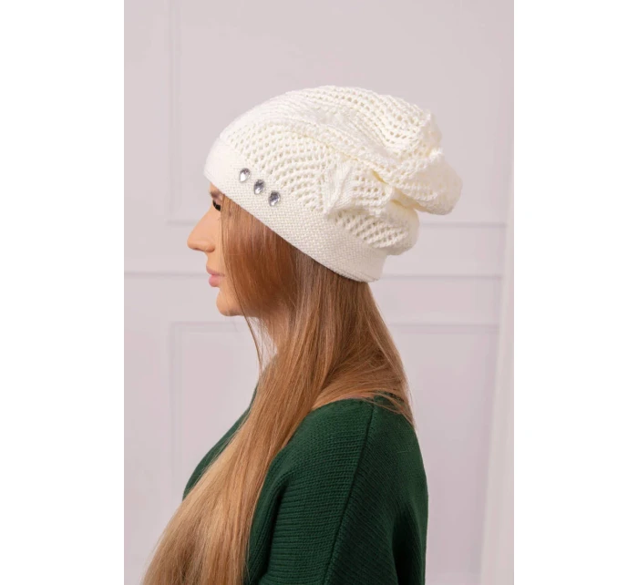 Dámská čepice Maryna K407 ecru