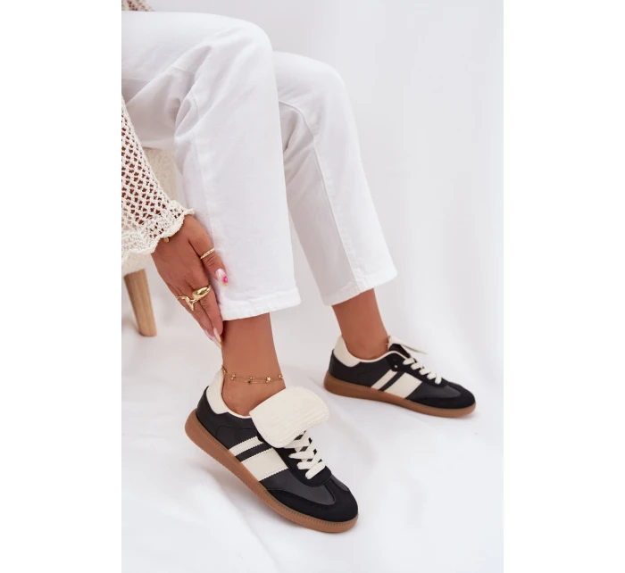 Nízké Dámské Tenisky S Otočeným Jazykem Černé Ardira Nízké Dámské Tenisky S Otočeným Jazykem Černé Ardira