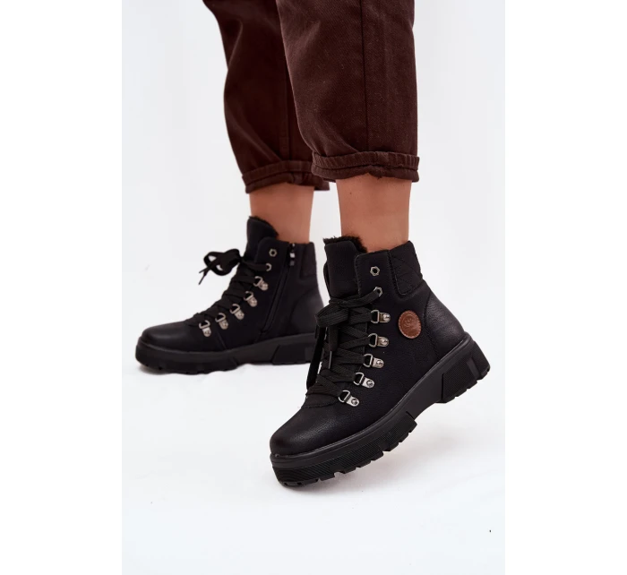 Zateplené dámské na platformě černé model 21714441 - Boto Zateplené dámské na platformě černé model 21714441 - Boto