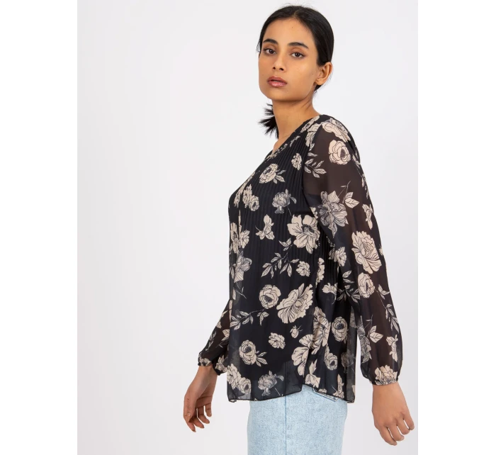 Halenka DHJ BZ 8643 1.37P černá a béžová