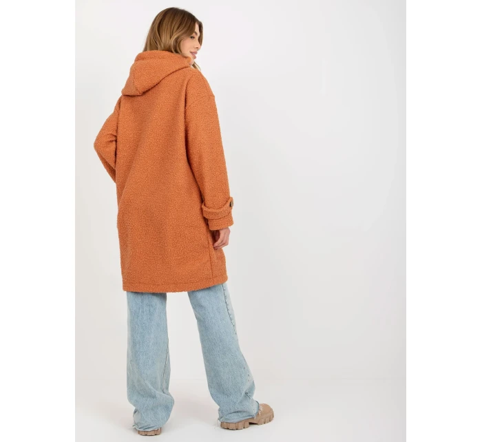 Dámský kabát RV PL 8449.98P tmavě oranžový Dámský kabát RV PL 8449.98P tmavě oranžový