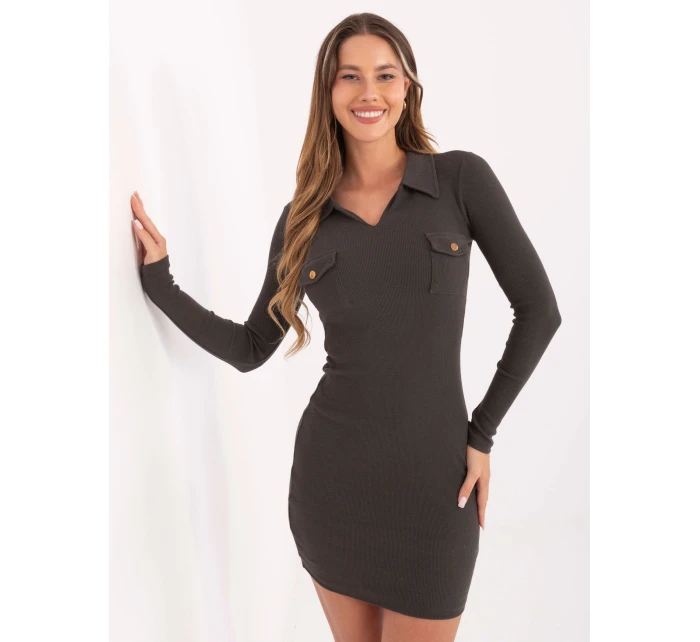 Šaty RV SK 7435.38 tmavá khaki