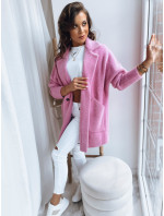 Dámský kabát z alpaky RITA II růžový Dstreet NY0586