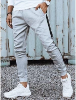 Pánské světle šedé teplákové kalhoty model 21972465 - Dstreet Pánské světle šedé teplákové kalhoty model 21972465 - Dstreet