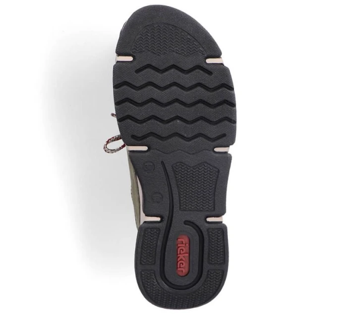 Pohodlná polobotka Rieker W RKR610 zelená