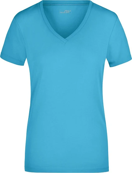 Daiber JN 928 Dámské elastické tričko s výstřihem do V 02.0928 turquoise Daiber JN 928 Dámské elastické tričko s výstřihem do V 02.0928 turquoise
