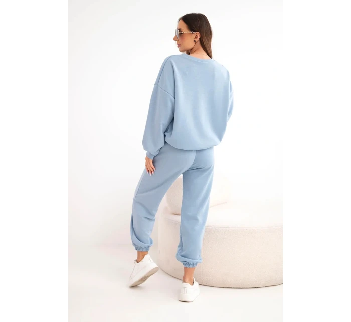 Dámský komplet s máslem a výřezem ve tvaru srdce džínový Dámský komplet s máslem a výřezem ve tvaru srdce džínový