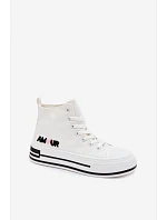 Dámské vysoké tenisky na platformě bílé model 22107436 - Boto