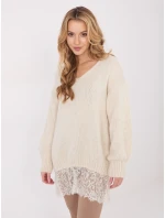 Sweter IN SW model 21782331 jasny beżowy - FPrice