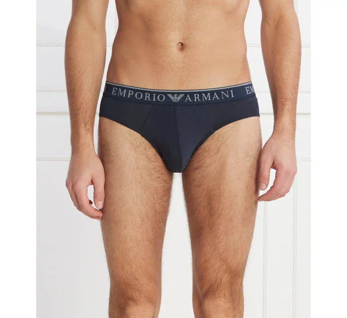 Pánské slipy 2Pack  tm. modré  model 19908019 - Emporio Armani