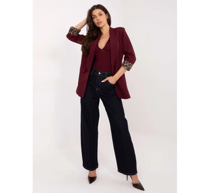 Marynarka DHJ MA  bordowy model 21421327 - FPrice