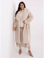 Płaszcz PL jasny beżowy model 21766373 - FPrice Płaszcz PL jasny beżowy model 21766373 - FPrice