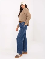 Spodnie jeans SP  ciemny niebieski model 21734326 - FPrice