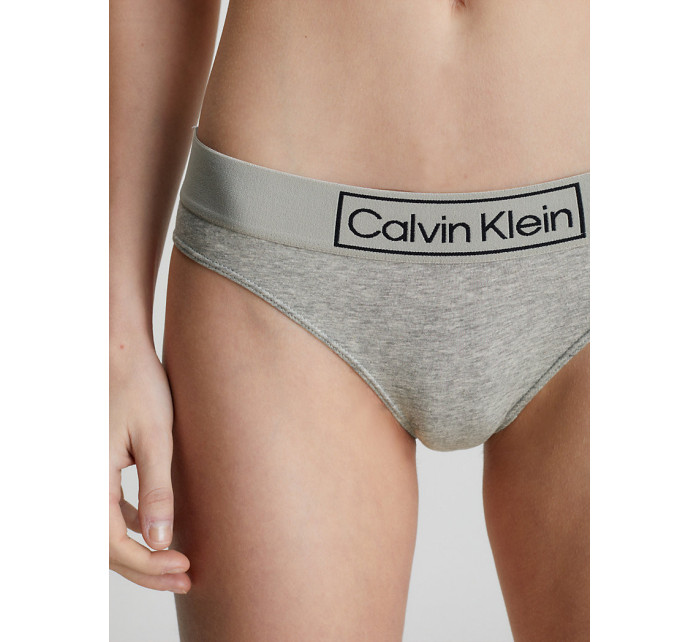 Dámské kalhotky Bikini Briefs Reimagined Heritage 000QF6775EP7A šedá - Calvin Klein