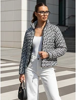 Dámská přechodová bunda se kšiltovkou TY4505 černo-bílá - FashionStreet 