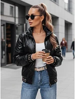 Dámská bunda bomber TY5292 černá - FashionStreet