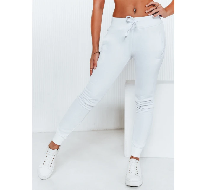 Dámské tepláky FITS bílé UY0134 Dámské tepláky FITS bílé UY0134