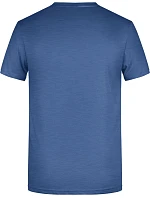 Daiber 8008 Pánské tričko z bio bavlny 02.8008 light denim melange