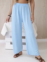 Kalhoty se širokými nohavicemi modrý