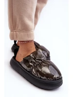 Lesklé Dámské Černé Kapce Big Star MM274130 Lesklé Dámské Černé Kapce Big Star MM274130