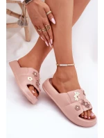 Pěnové Pantofle S Připínáčky Růžové Redienna Pěnové Pantofle S Připínáčky Růžové Redienna